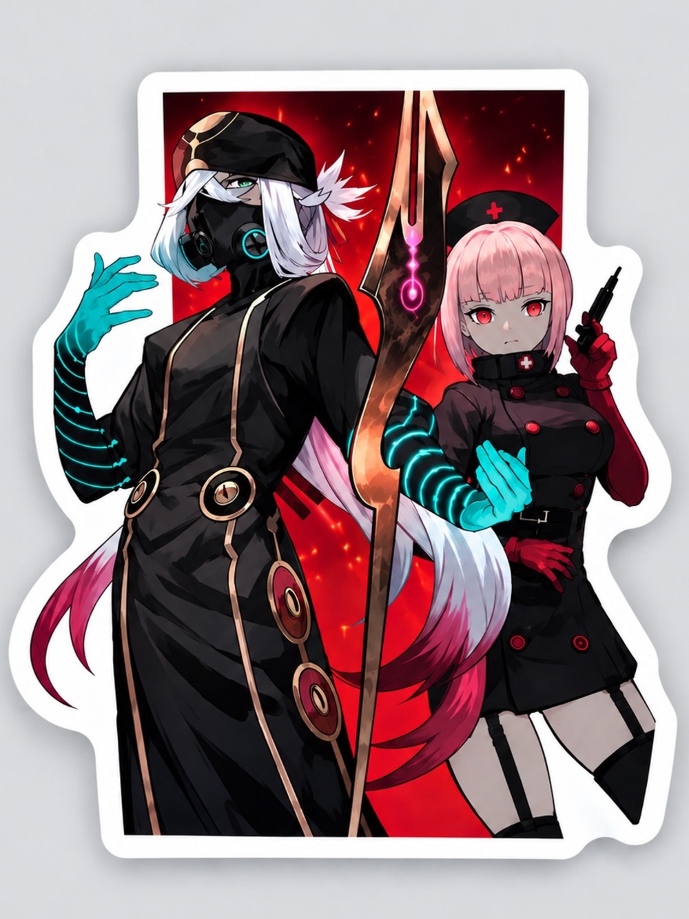 Nightingale & Asclepius | Fate Grand Order FGO | Anime Sticker | 5/$10